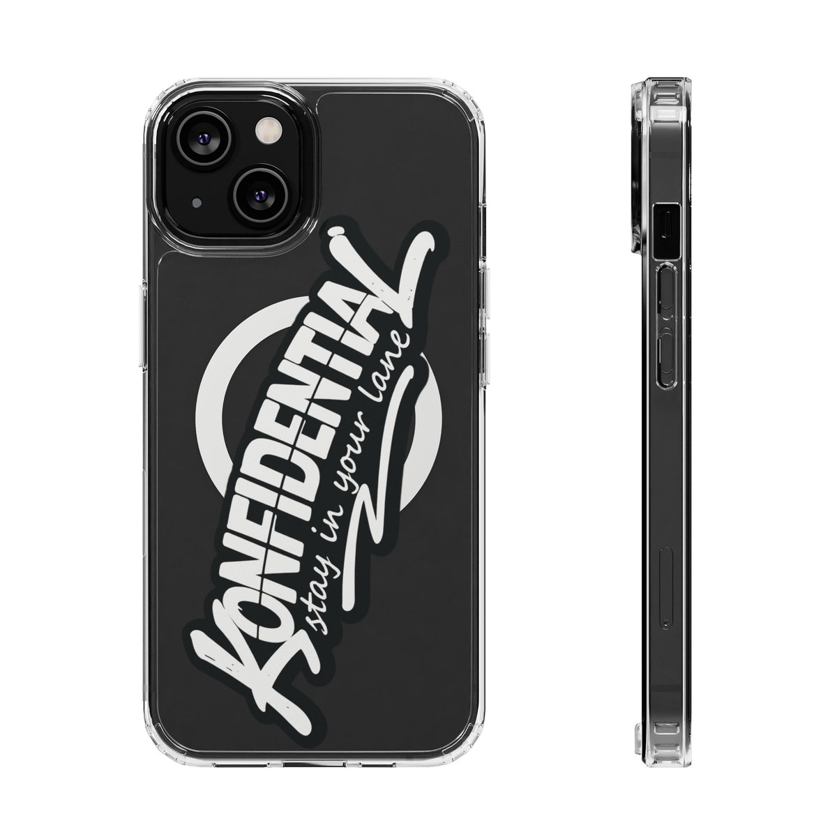 Konfidential Clear Phone Case