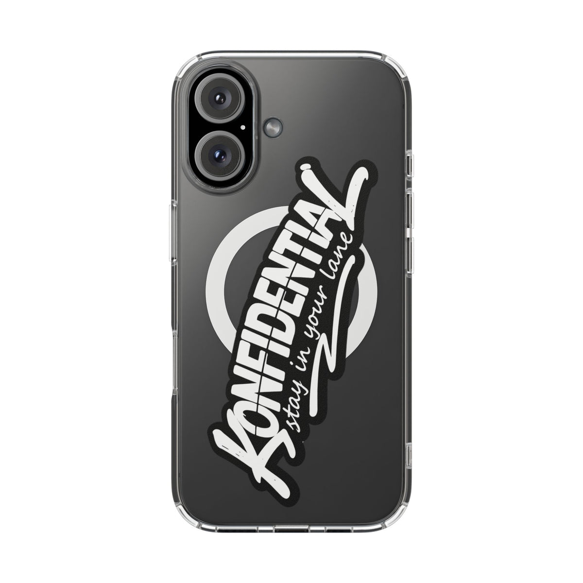 Konfidential Clear Phone Case